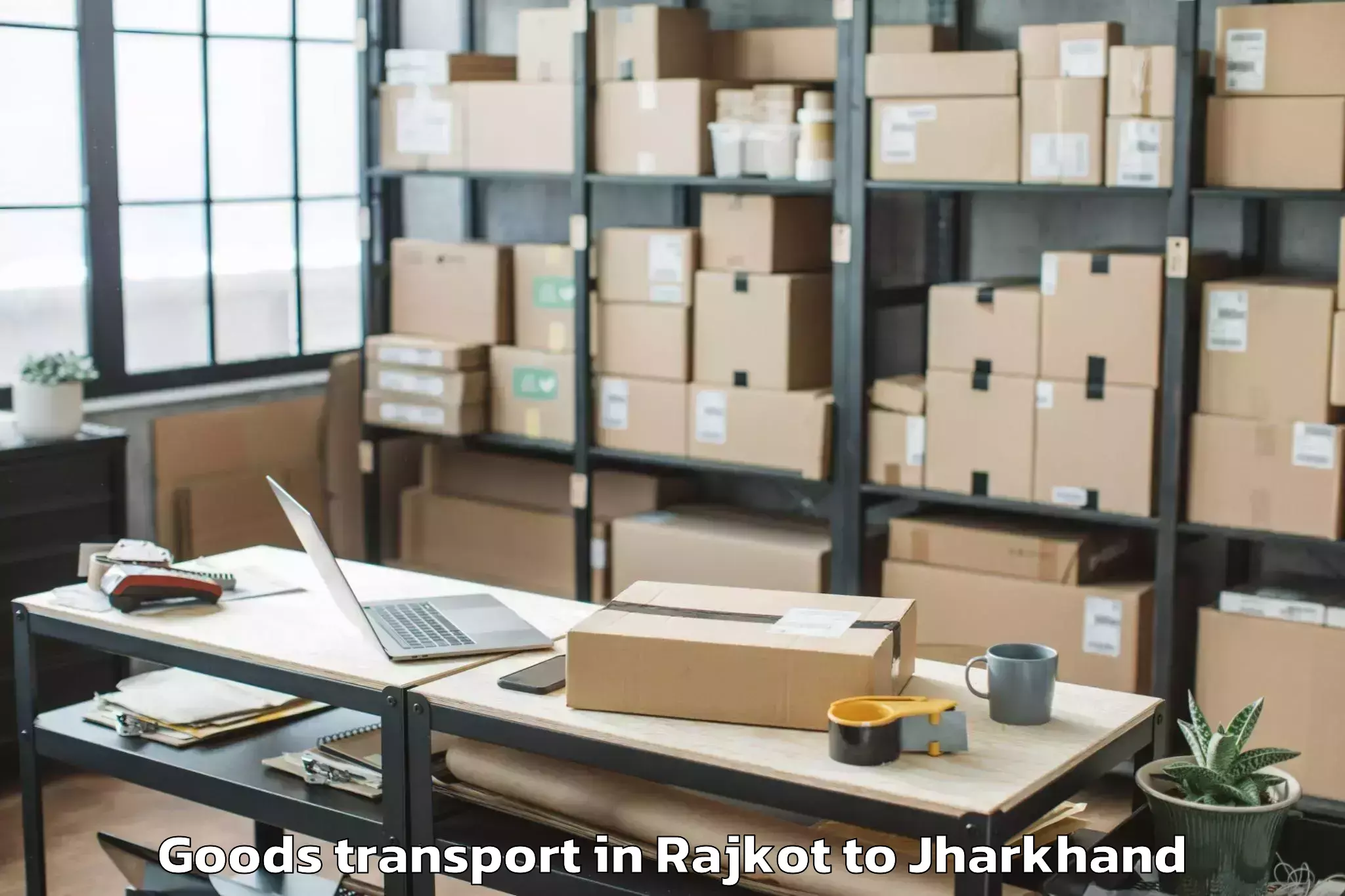 Top Rajkot to Kisko Goods Transport Available